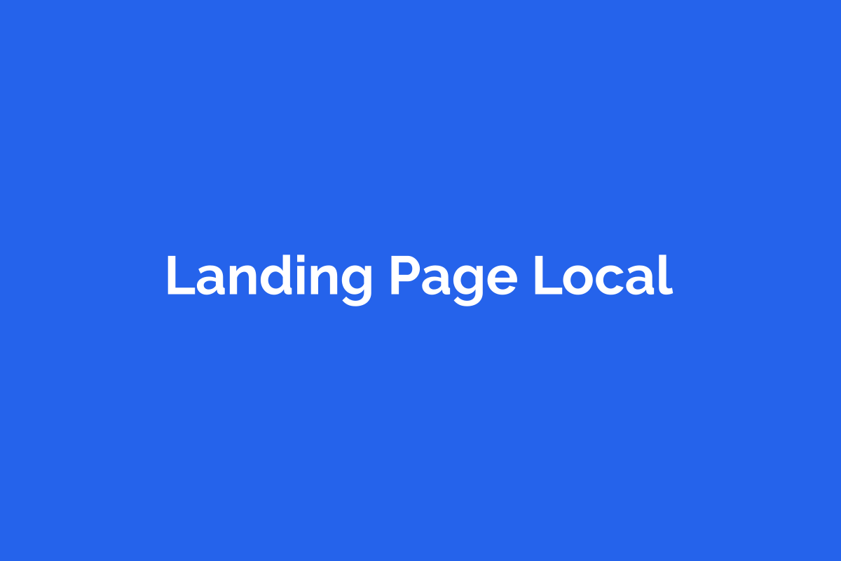 Landing Page Local — 5 Seções + WhatsApp